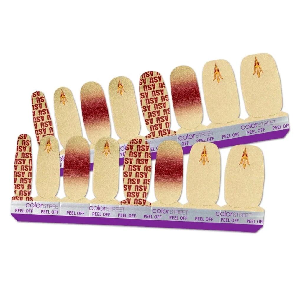 Arizona State University Color Street Nail Polish Strips Football Basketball Fan